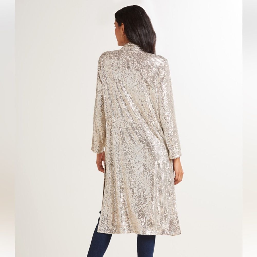 Silver Sequin Duster - Picture 8 of 10